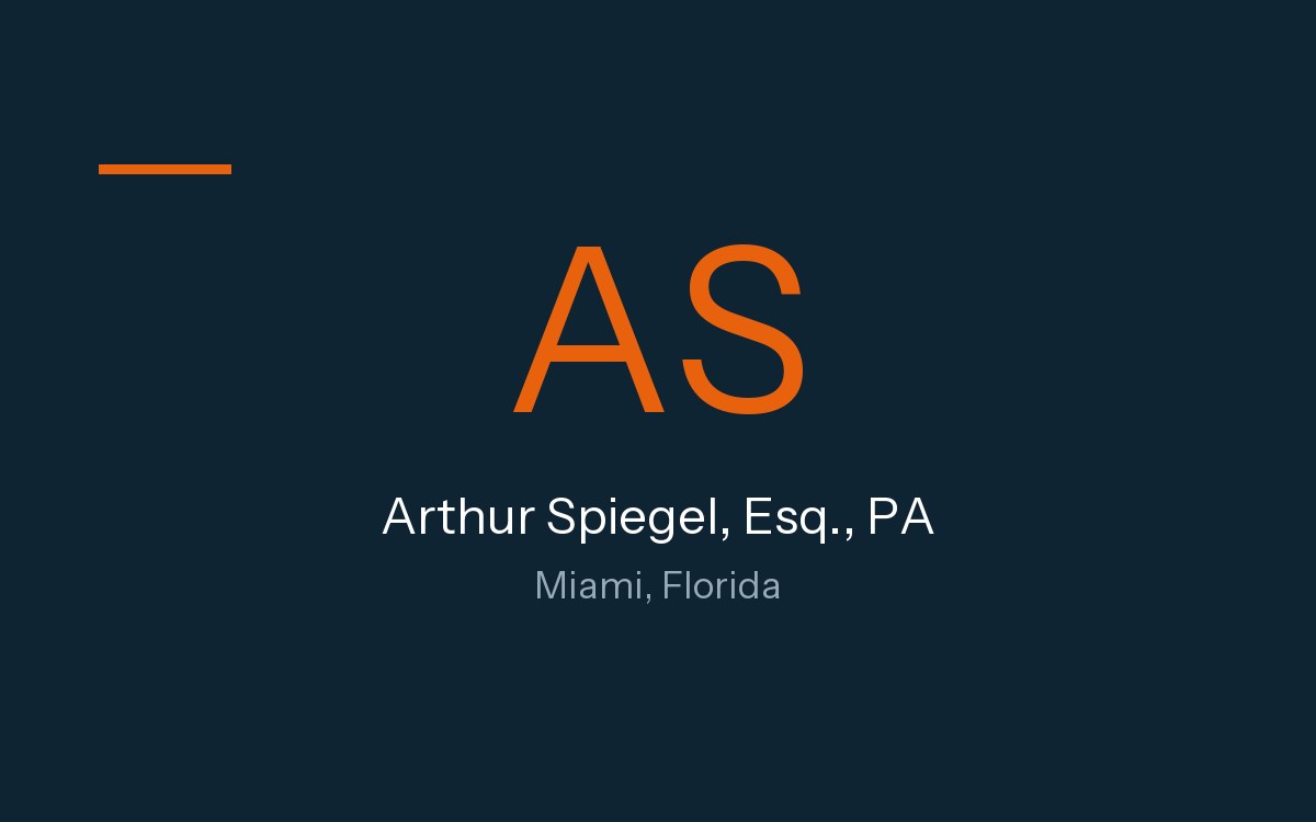 Arthur Spiegel, Esq., PA