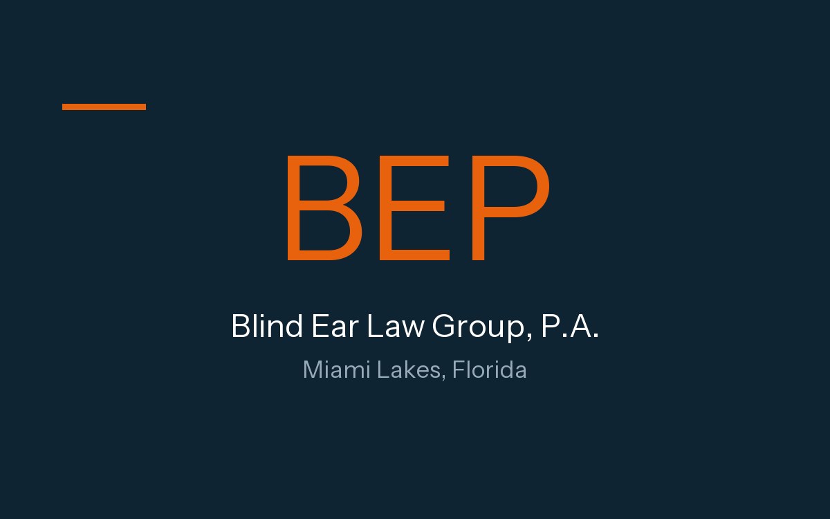 Blind Ear Law Group, P.A.