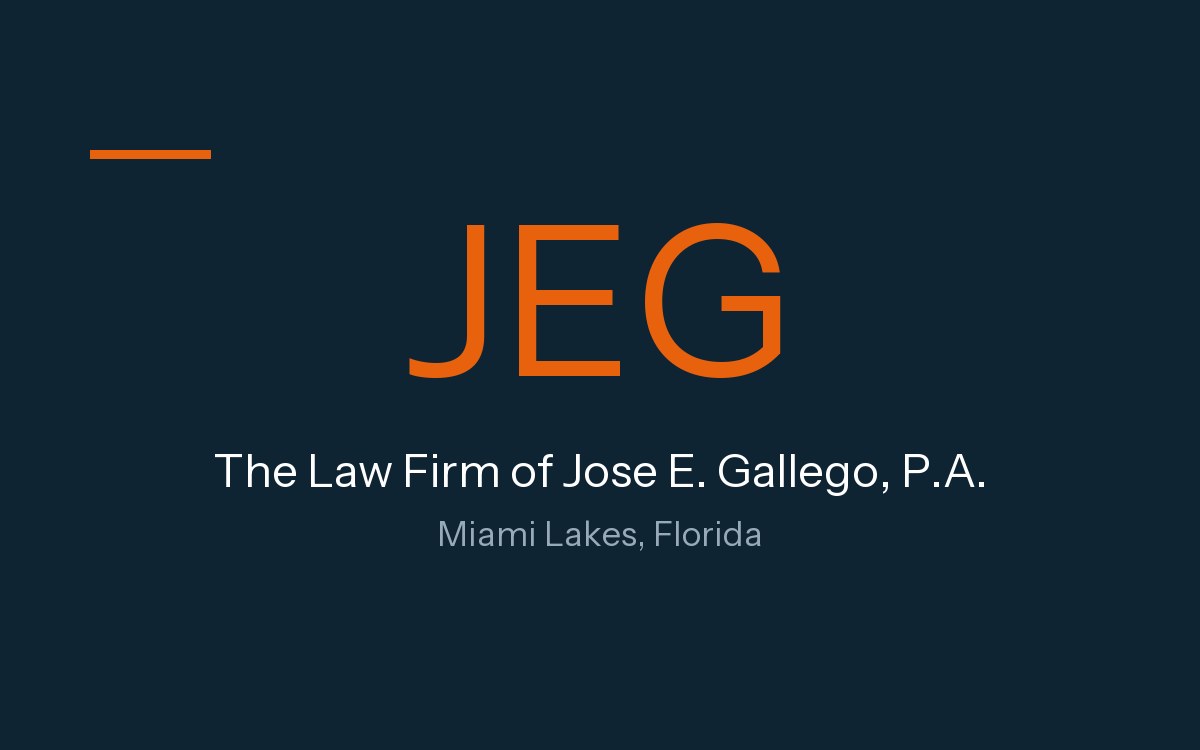 The Law Firm of Jose E. Gallego, P.A.